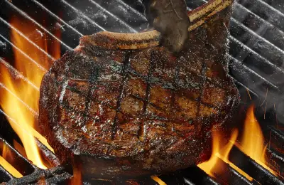 Outlaw Ribeye steak fire-grilled at LongHorn Steakhouse
